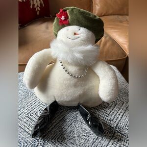 Woof Poof 2012 plush snowman doll